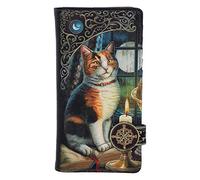 Nemesis Now Lisa Parker Adventure Awaits Calico Cat Ship - Monedero en Relieve, Poliuretano, Negro, 18,5 cm