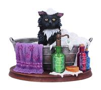 Nemesis Now Lisa Parker - Figura Decorativa de baño de 11 cm, Resina, Inspirada en Obras de Arte de la Hora del baño, Adorno de Gato en bañera, decoración de baño Lisa Parker, fundida en la Mejor