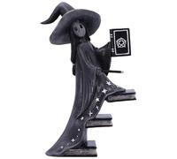 Nemesis Now Little Souls Collection Witchy Decor - Figura de Bruja para decoración mística del hogar - Fundida en la Mejor Resina, Pintada a Mano por Expertos - 15 cm Luna