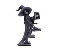 Nemesis Now Little Souls Collection Witchy Decor - Figura de Bruja para decoración mística del hogar - Fundida en la Mejor Resina, Pintada a Mano por Expertos - 15 cm Luna