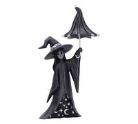 Nemesis Now Little Souls - Figura Twinkle de 18 cm, Resina, Negra, Fantasma de Bruja con Figura de Brolly, fundida en la Mejor Resina, Pintada a Mano por Expertos