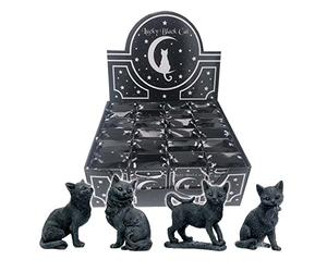 Nemesis Now Lucky Black Cats - U4207M8 (Pantalla de 24), polirresina, 9 cm