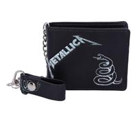 Nemesis now metallica - cartera negra con cadena, 11 cm