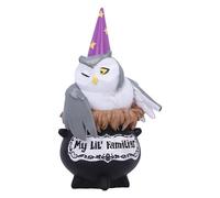 Nemesis Now My Lil Familiar Alden - Figura de Bruja de búho de Resina, 11,5 cm, decoración gótica, fundida en la Mejor Resina, Pintada a Mano por Expertos