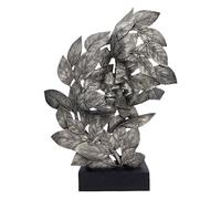 Nemesis Now Natural Emotion - Escultura de 37 cm, Resina, Plata, Hojas de Pareja besándose, Regalo de Boda o día de San Valentín, Ideal para Amantes de la Naturaleza y el Arte, fundida en la Mejor