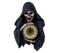 Nemesis Now Negro Darkest Hour Clock 32cm, Poliresina, 28 cm