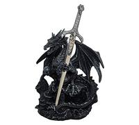 Nemesis Now Juramento del Dragón, 23 cm, Resina, Nero