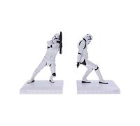 Nemesis Now Officially Licensed Original Bookend Figurines Figuras de sujetalibros con Licencia Oficial de The Stormtrooper, Resina, Blanco, 18,5 cm