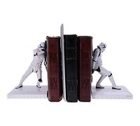 Nemesis Now Officially Licensed Original Bookend Figurines Figuras de sujetalibros con Licencia Oficial de The Stormtrooper, Resina, Blanco, 18,5 cm (B5295S0)