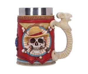 Nemesis Now One Piece Luffy Tankard - Officially Licensed Anime Mug with Straw H