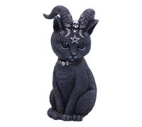 Nemesis now pawzuph - figura de gato sombrío con cuernos, poliresina,
