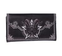 Nemesis Now Monedero Pawzuph Unisex piel sintética 18,5 cm Negro con cuernos y múltiples ranuras