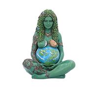 Nemesis Now Small Ethereal Mother Earth Statue Painted Figurine Pequeña Estatua Gaia Art Pintada, Resina, Madre Tierra etérea Natural (Mini), 17.5cm