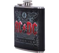 Nemesis Now Petaca con Licencia Oficial de AC/DC Black Ice Album en Relieve, Acero Inoxidable, 7 onzas