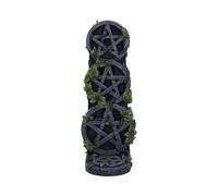 Nemesis Now Quemador de Incienso de Piedra tótem de Pentagrama Envejecido, 20,5 cm, Resina, Gris, Efecto Piedra Envejecida, diseño de símbolo de Pentagrama, artículos de Regalo Wiccan, fundidos en la