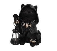 Nemesis Now Reapers Feline Cat Lantern Figurita Negra 18,5 cm