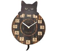 Nemesis Now - Reloj con Forma de Gato de 25 cm, Color marrón