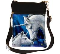 Nemesis Now Sacred Love Lisa Parker Bolso de hombro 23cm Negro, PU y Lona