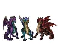 Nemesis Now Set of 3 Figurines Scaled Squad-Juego de 3 Figuras, Resina, Multicolor, Talla única