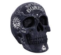 Nemesis Now Skull Ornament, Black Spirit Ouija Talking Board-Adorno de Calavera, Color Negro, Resina, 20 cm