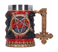Nemesis Now Slayer Reign in Blood - Jarra de resina, negro/rojo, producto oficial de Slayer Band, inserto de acero inoxidable extraíble, fundido en la mejor resina, pintado a mano por expertos