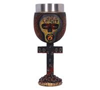 Nemesis Now Slayer Seasons in The Abyss Goblet 20,5 cm Resina Licencia oficial Slayer Band Merch Slayer Goblet Banda de metal Inserto de acero in