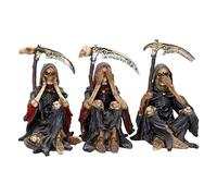 Nemesis Now (Set of Three Figurine 9.5cm Black Something Wicked-Figura Decorativa (9,5 cm), Color Negro, Talla única