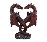 Nemesis Now Dragon Heart Anne Stokes Valentine's Edition Candle Holder 23cm Red Portavelas (23 cm), Color Rojo, Resina, Talla única