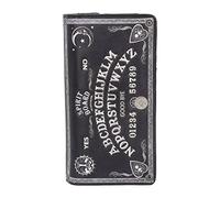 Nemesis Now B4106M8 Cartera, diseño en Relieve de Tabla ouija, Piel sintética, 19 cm, Negro