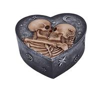 Nemesis Now Star Crossed Lovers - Caja de esqueleto (13,5 cm), color gris