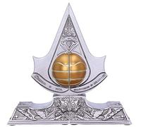 Nemesis Now Sujetalibros de Resina con Licencia Oficial de Assassin'S Creed Apple of Eden, Plateado, 18,5 cm