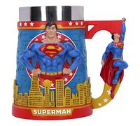 Nemesis Now Taza de cerveza Superman, diseño exclusivo, fundida en la mejor resi