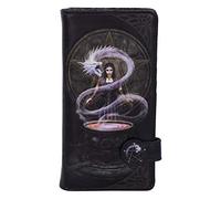 Nemesis Now The Summoning Witch and Embossed Purse, Black, 18.5cm Anne Stokes-Monedero con diseño de Bruja y dragón invocador, Color Negro, 18,5 cm, Poliuretano