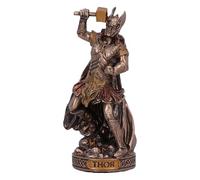 Nemesis Now Thor God of Thunder and Lightning (Mini) 8,5 cm, Resina, fundida en la Mejor Resina, Pintado a Mano por Expertos