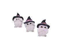 Nemesis Now – Figura decorativa Three Wise, búho 9 cm, blanco (U5736U1)