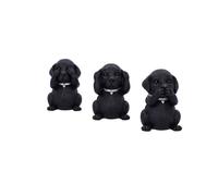Nemesis Now – Three Wise Labradors – negro, 8,5 cm – B5881V2