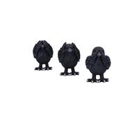 Nemesis Now Three Wise Ravens, Negro, 8,7 cm (B6023V2) Cuervos
