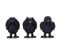 Nemesis Now Three Wise Ravens, Negro, 8,7 cm (B6023V2)