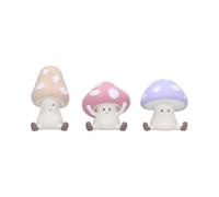 Nemesis Now Three Wise See No Evil Hear No Evil Speak No Evil Figuritas, adorables coleccionables de Resina Pintados a Mano y Regalo - Toadstools