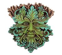 Nemesis Now Wall Plaque 17cm Green Oak King-Placa de Pared (17 cm), Color Verde, Madera, 15 cm