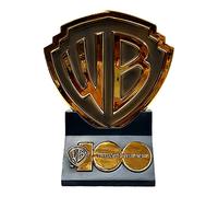 Nemesis Now Warner Brothers - Placa de 100 Aniversario, 20 cm, Resina, Oro, Escudo conmemorativo Warner Bros, edición Limitada, WB 100, fundida en la Mejor Resina, Pintada a Mano