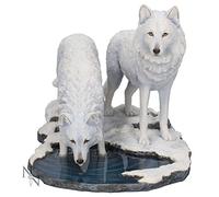 Nemesis Now - Estatua Warriors of Winter Wolf (Lisa Parker) 18 cm Blanco
