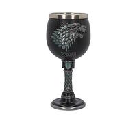 Nemesis Now Winter is Coming Game of Thrones - Copa (13 cm, Resina con Inserto de Acero Inoxidable), Color Negro