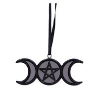 Nemesis Now Witching Wares - Adorno Colgante de Triple Luna mágica de 7,5 cm, Resina, decoración Colgante de Triple Luna wiccana, Fundido en la Mejor Resina