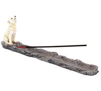 Nemesis Now Wolf Call - Quemador de Incienso (29 cm), Color Blanco