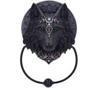Nemesis Now Wolf Moon - Aldaba para Puerta (20,5 cm), Color Negro