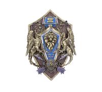 Nemesis Now World of Warcraft Alliance - Placa de pared de 30 cm, azul, producto oficial de World of Warcraft, adorno para colgar en la pared, pieza de exhibición de juegos, fundido en la mejor