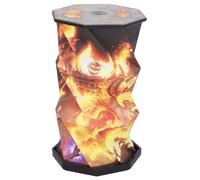 Nemesis Now World of Warcraft Ragnaros - Lámpara LED plegable (21 cm) | Luz oficial de WoW para juegos, lámpara de escritorio y pantalla regulable recargable por USB, para fanáticos