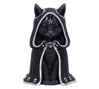 Nemesis Now – Figura coleccionable Zefur (Cult Cuties) – Gato con capa, Resina negra 10 cm