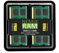 NEMIX RAM 16 GB 2 X 8 GB DDR3 1333 MHZ PC3-10600 2Rx8 1.35 V 204 PINES No ECC SODIMM KIT Compatible con MacBook Pro Laptop iMac Memoria